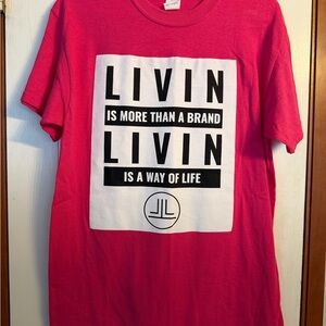 Gildan Pink Graphic Tee